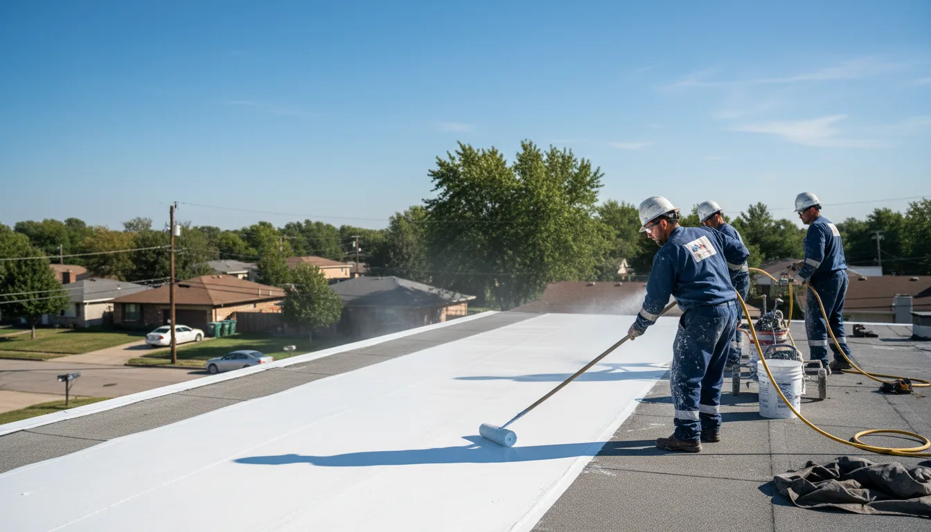 Commercial roof coating in Cameron, IL near me
